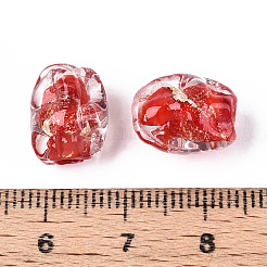 Ручной работы золотые и серебряные шарики фольги стекла&nbsp;FOIL-N030-02G