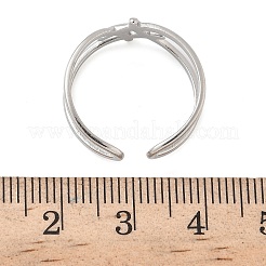 Кольца-манжеты из нержавеющей стали 304 для женщин&nbsp;RJEW-A079-04B-P