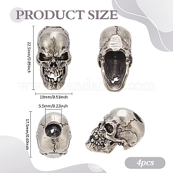 4 шт. Латунные бусины KK-PH0013-27AS