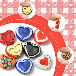 8шт фарфоровые бусины ручной работы&nbsp;PORC-FS0001-48