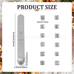 12 шт. 12 китайских знака зодиака из высокоуглеродистой стали DIY-WH0504-731