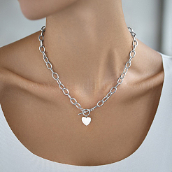 Цепочки с подвесками в форме сердца из стерлингового серебра s925 MD3868-4