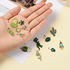 26 шт. 26 стильные подвески из светлого золотого сплава с эмалью ENAM-YW0001-79