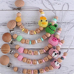 78 шт. 26 вида неокрашенных деревянных бусин WOOD-HY0001-08