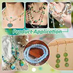 350шт 10 цвета прозрачные стеклянные бусины&nbsp;EGLA-PH0001-87