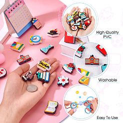 17 шт. 17 стиля школьных принадлежностей ПВХ пластиковые бусины&nbsp;KY-TA0001-46