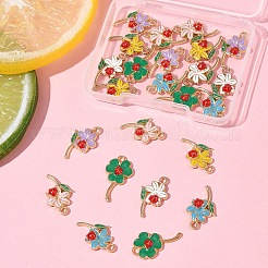 24шт 6 стиля подвески из сплава с эмалью&nbsp;FIND-FS0004-18