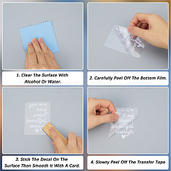 Водонепроницаемые наклейки на зеркало заднего вида для домашних животных&nbsp;DIY-WH20001-71C