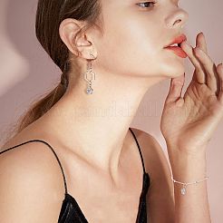 Подвески из прозрачного кубического циркония из сплава&nbsp;ZIRC-PH0001-07