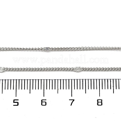 2 мм латунные цепочки с покрытием панциря для женщин и мужчин MAK-L044-24P