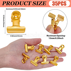 35 шт. скрепка из нержавеющей стали&nbsp;AJEW-CP0009-27G