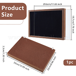 Деревянные настенные коробки для значков ODIS-WH0331-15