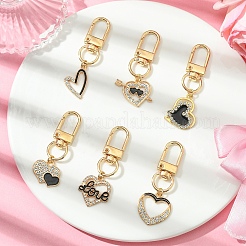 6 шт. подвеска из сплава эмали и страз HJEW-YW00082