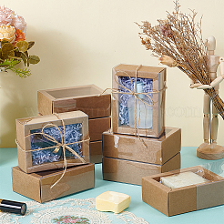 Подарочные коробки из крафт-бумаги и картона&nbsp;CON-WH0085-129A