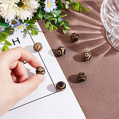 7 шт. 7 тибетских бусины Дзи G-NB0004-07