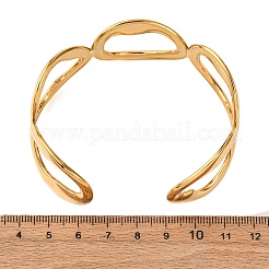 Браслеты-манжеты из нержавеющей стали 304 для женщин BJEW-G749-13G