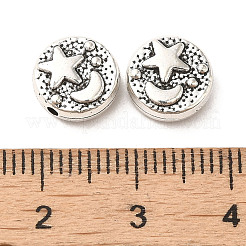 Сплавочные овальные бусины тибетского стиля  X-PALLOY-M217-18AS