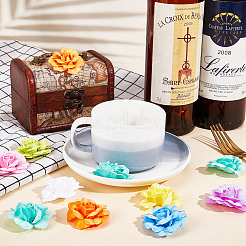 36шт 12-х цветный шелковый цветок розы AJEW-GF0007-01