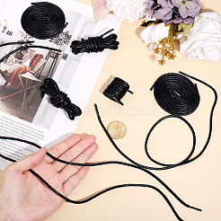 10 пара шнурков из полиэстера&nbsp;AJEW-ME0001-63B