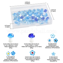 156шт 9 стиля стеклянные бусины миллефиори ручной работы LAMP-FS0001-33