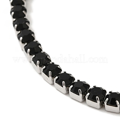 Браслеты-цепочки из нержавеющей стали 304 со стразами BJEW-S002-01E