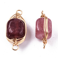 Соединители звеньев натурального агата&nbsp;G-T131-99D