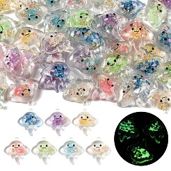 10шт светящиеся подвески из прозрачной смолы&nbsp;RESI-YW0004-44G