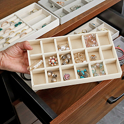 18 прямоугольная деревянная сетка AJEW-WH20054-062H-01