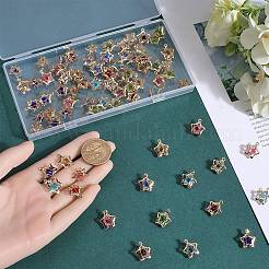 80шт 8 цвета подвески со стразами IFIN-SC0001-68