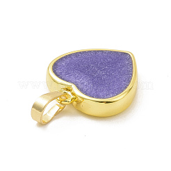 Настоящие 18-каратные позолоченные экологически чистые подвески из латуни с эмалью&nbsp;KK-F843-06G-05