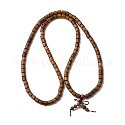 Деревянные круглые бусины браслеты обертывания BJEW-U041-02B