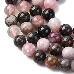 Нити из натуральных разноцветных турмалиновых бусин&nbsp;G-G446-6mm-03