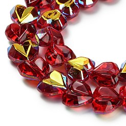 Гальванизируйте прозрачное стекло бисер нитей&nbsp;X-EGLA-B012-AB03