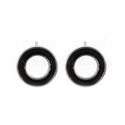 Латунь с эмалевыми фурнитурой для серег KK-S356-674P-NF