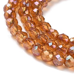 Гальванизируйте прозрачное стекло бисер нитей GLAA-H021-01A-FR02