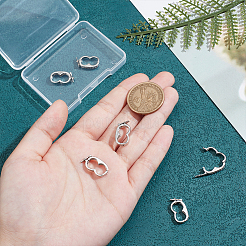 6 шт. застежки-крутилки из латуни с микропаве из кубического циркония&nbsp;ZIRC-UN0001-08P