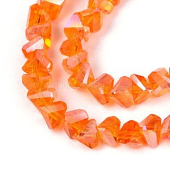 Гальванизируйте прозрачное стекло бисер нитей&nbsp;LS-GLAA-N021-4mm-09