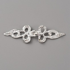 Застежки-защелки из цинкового сплава с кристаллами и стразами&nbsp;LS-FIND-WH0008-21S