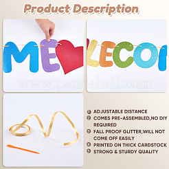 Бумага добро пожаловать назад вопрос баннер&nbsp;DIY-WH20001-89A