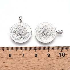 Латунные микро проложить кубического циркония подвески&nbsp;ZIRC-T016-19P