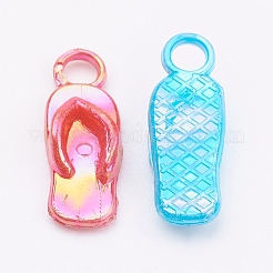 Непрозрачный цвета AB акрил вьетнамки подвески&nbsp;X-SACR-R697-M11