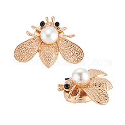 2 шт. запонки в виде пчел из сплава&nbsp;AJEW-PH0007-46