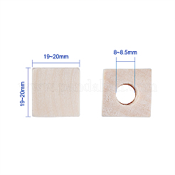 Незаконченные деревянные бусы WOOD-TA0001-05-LF