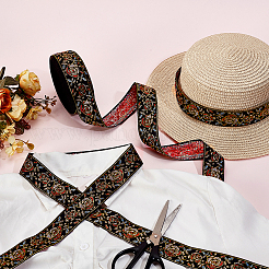 16.5 ярд полиэстеровой ленты с вышивкой в этническом стиле&nbsp;OCOR-GA0002-79