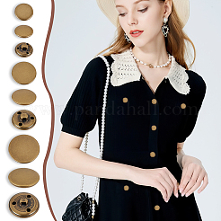 60шт 3 стиля латунные пуговицы с хвостовиком BUTT-GA0001-13