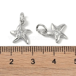 Латунные микропаве прозрачные подвески с фианитом KK-S367-15B