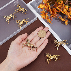 6шт брошь в виде лошади из сплава&nbsp;JEWB-PH0001-54AG