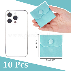 10шт бархатные мешочки для украшений&nbsp;AJEW-NB0005-66E