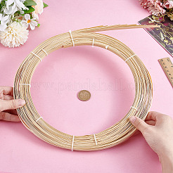 Плоские плетеные полоски из натурального бамбука DIY-WH0740-12A