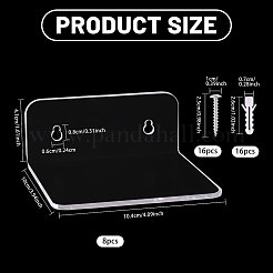 Квадратные акриловые плавающие подвесные полки DIY-WH0678-113